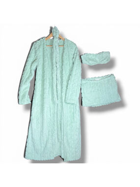 Dolls Kill x New Pink Mint Green Plush Robe Set Size Small
